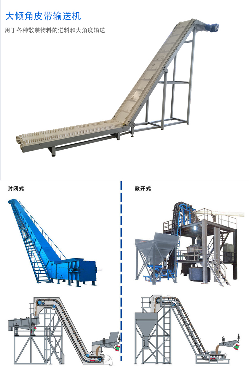 在環(huán)境溫度為-19℃ ~+40℃范圍內(nèi)，輸送堆積比重為0.5-2.5t/m3的各種散狀物料