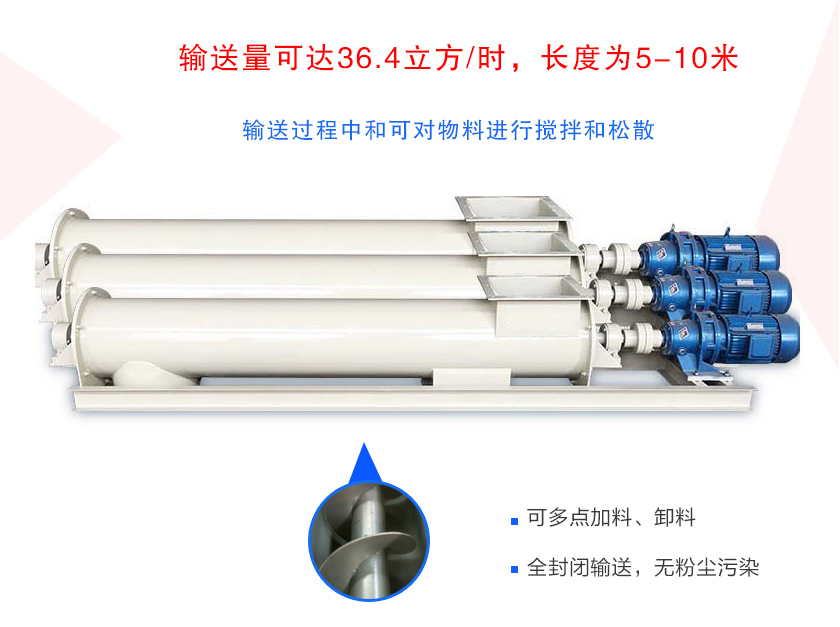 小型螺旋給料機(jī)特點